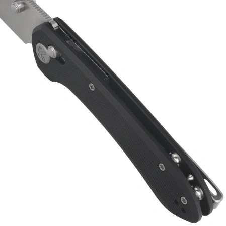 Nóż składany Kubey Bonza Black G10, Satin 14C28N by Happy As Larry (KU446A)