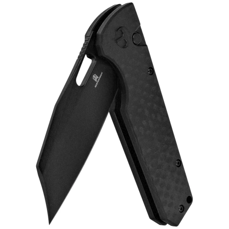 Nóż składany Bestechman Guardian Black G10 w/ Carbon Fiber Pattern, Black PVD D2 (BMK11E)