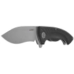 Kubey Timberwolf Knife Black G10, Stonewashed 14C28N (KU208D)