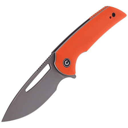 CIVIVI Knife Odium Orange G10, Stonewashed by Ferrum Forge Knife Works (C2010B)