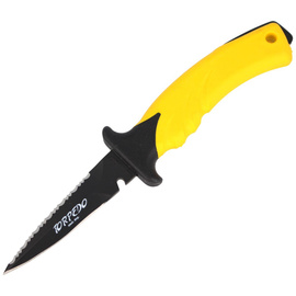 Nóż nurkowy MAC Torpedo 9 Yellow PP-TPE, Black Idroglider W 1.4060