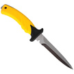 Nóż nurkowy MAC Torpedo 11 Yellow PP-TPE, Satin W 1.4060