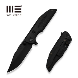 Nóż składany WeKnife Muster LE No ???/200 Black Titanium, Black Stonewashed M390 (WE23058-1)