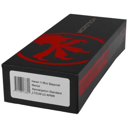 Nóż automatyczny OTF Microtech Hera II Mini Bayonet Merlot Aluminium, Apocalyptic M390MK by Tony and Sean Marfione (1701M-10APMR)