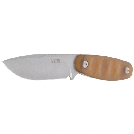 Kubey Civet Knife Yellow Ultem, Beadblasted 14C28N by Maksim Epifantsev (KU425B)
