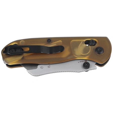 Nóż składany Kizer Uti Bear 1 Yellow PEI, Blasted SK5 / 50Cr15MoV by Azo (V3619JA4)