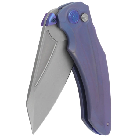 Nóż składany Kubey Sumo Blue Titanium, Stonewashed CPM 20CV by Jake Hoback (KB400C)
