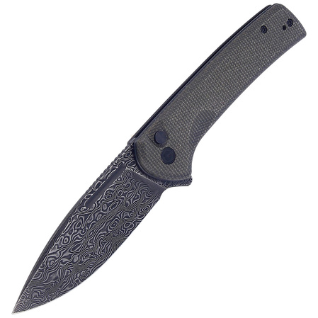 Nóż składany Civivi Conspirator Dark Green Micarta, Damascus (C21006-DS1)