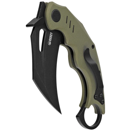 Nóż składany Kubey Wrath Green G10, Blackwashed 14C28N by MUZI Design (KU261F)