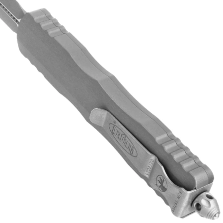 Nóż automatyczny OTF Microtech Dirac Delta D/E Natural Clear Aluminium, Apocalyptic M390 by Tony Marfione (227-10APNC)