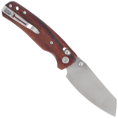 Nóż składany Bestechman Cicada's Wing Desert Ironwood, Damascus (BMK06-W-4)
