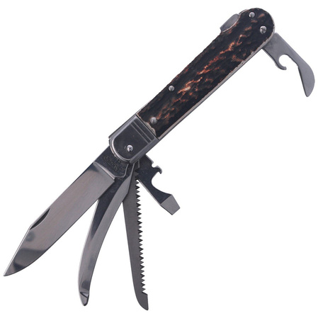 Mikov Fixir Hunting Folding Knife, Imit. Dear Stag (232-XH-5 KP)
