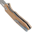 Nóż składany Kubey Vagrant Tan Micarta, Sandblasted M390 by Maksim Tkachuk (KB291V)