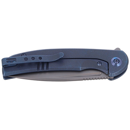 Nóż składany WE Knife Beacon Blue Titanium, Silver Bead Blasted (WE20061B-2)
