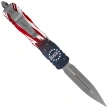 Nóż automatyczny OTF Microtech Dirac D/E Signature 250th Anniversary 4th of July Aluminium, Apocalyptic M390MK by Tony Marfione (225-10APS-4J250)