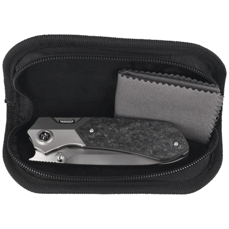 Nóż składany Remette Meteor Carbon Fiber/Titanium, Pearlescent M390 (RTPT-EL)