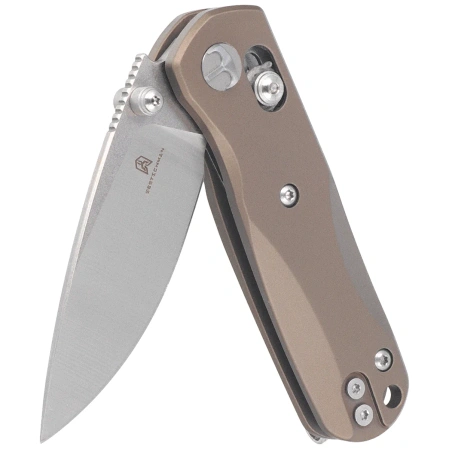 Nóż składany Bestechman Sprite Bronze Titanium, Stonewashed/Satin M390 (BMK21B)