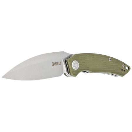 Kubey Knife Leaf Green G10, Bead Blasted AUS-10 by Tiguass (KU333E)