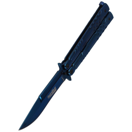 Nóż motylek Marinez Albainox Balisong, RainBlue Finish (36246)
