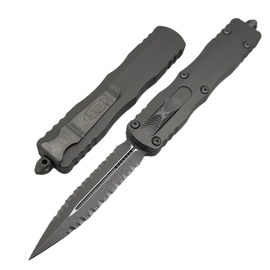 Nóż automatyczny OTF Microtech Dirac Delta D/E Natural Clear Aluminium, Apocalyptic F/S by Tony Marfione (227-D12APNC)