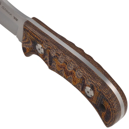 Muela Sioux-10J Knife Brown-Mustard Jute Micarta, Satin 14C28N