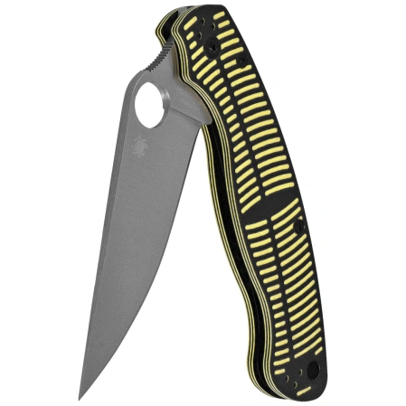 Nóż składany Spyderco Military 2 Salt Yellow/Black G10, Satin MagnaCut by Sal and Eric Glesser(C36GBKYLMCP2)