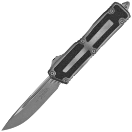 Microtech Scarab II Gen III S/E OTF Knife Weathered Metal Aluminum, Apocalyptic M390MK by Tony Marfione (1278-10APWME)
