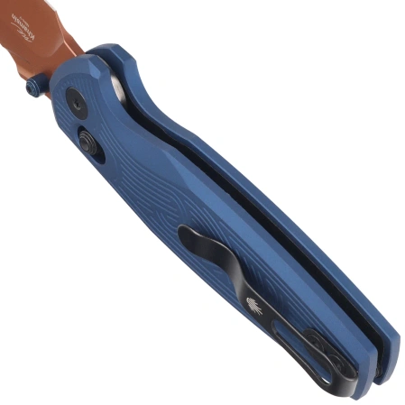 Nóż składany Kizer Khamsin Navy Blue Aluminium, Sunset Metal PVD Nitro-V by Maksim Epifantsev (V3791A2)