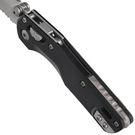 Nóż składany Microtech MSI Ram-Lok Mini S/E Black Fluted Aluminium, Stonewashed P/S M390MK by Tony Marfione (210M-11FL)