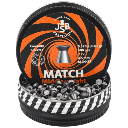 JSB Match Middle Weight Pellets 4.51 mm, 500 pcs (000016-500)