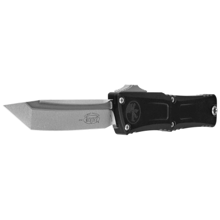 Microtech Combat Troodon Gen III T/E OTF Knife Black Aluminum, Stonewashed M390MK by Tony Marfione (1144-10)