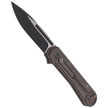 WE Knife Double Helix Bronze Titanium, Black Stonewashed CPM S35VN (815A)