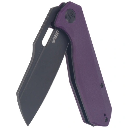 Nóż składany Kubey Atlas Purple G10, Blackwashed 14C28N by Jelly Jerry (KU328M)