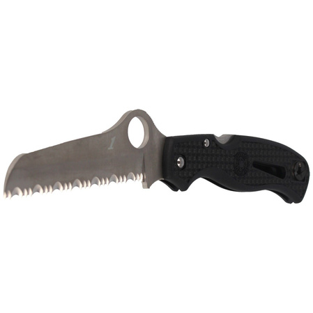 Spyderco Atlantic Salt Black FRN SpyderEdge Rescue Knife (C89SBK)
