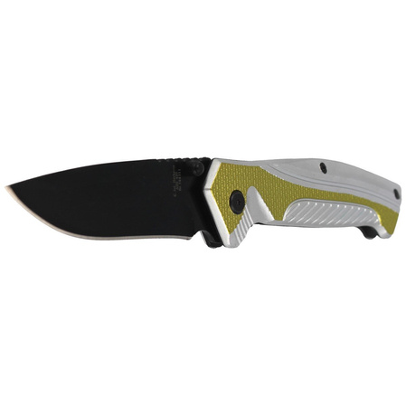 Nóż składany Herbertz Solingen Hit Green / Silver Aluminium, Black Blade (566311)