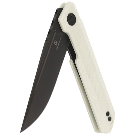 Bestechman Dundee Knife White G10, Grey PVD D2 by Ostap Hel (BMK01I)