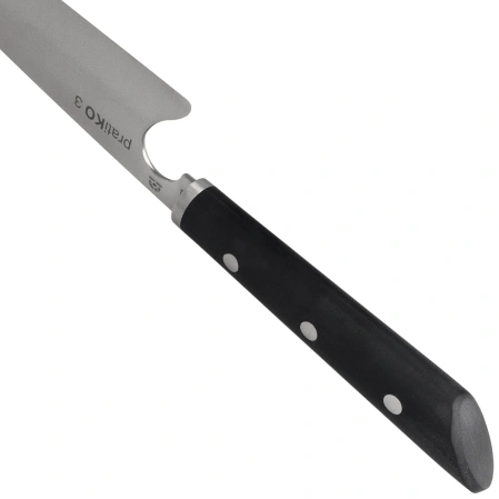 Due Cigni PratiKO 3 - Gyuto Kitchen Knife Black G10, Satin Sandvik 12C27 225 by Michele Massaro (2C 3002)