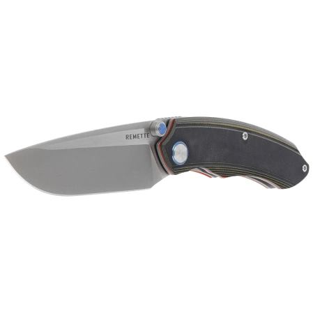 Remette Wild Species GC103 Knife Green/Black G10, Fine Hand Grinding 14C28N (GC103-D)