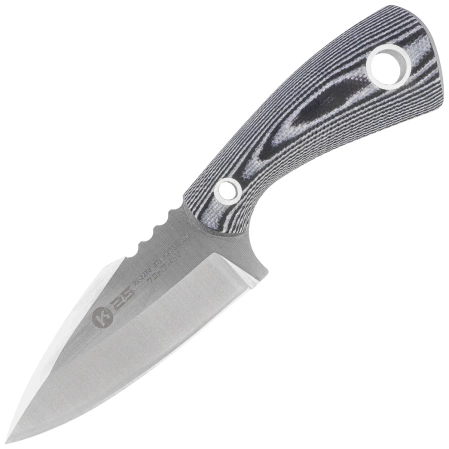 K25 Neck/Boot Knife Black/White G10, Satin 7Cr17Mov (32561)