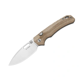 Nóż składany Kizer Outposter Brown Norplex UltreX™ Micarta, Satin Nitro-V (V3802BDA1)
