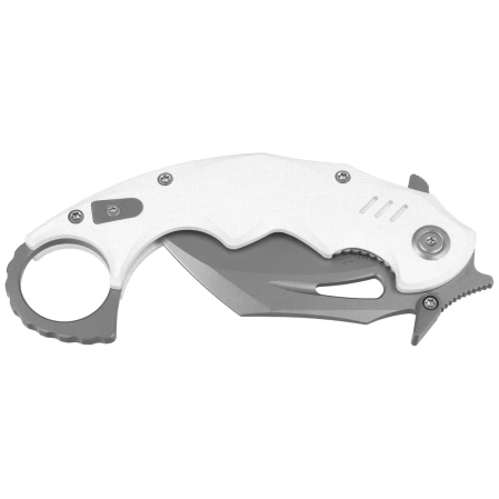 Kubey Mini Wrath Knife White G10, Beadblasted 14C28N (KU262K)