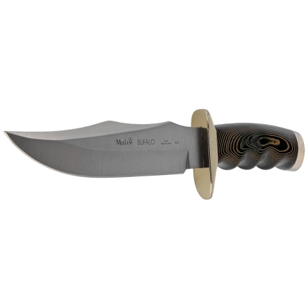 Muela Bufalo-17G Green Micarta Knife, Satin 440