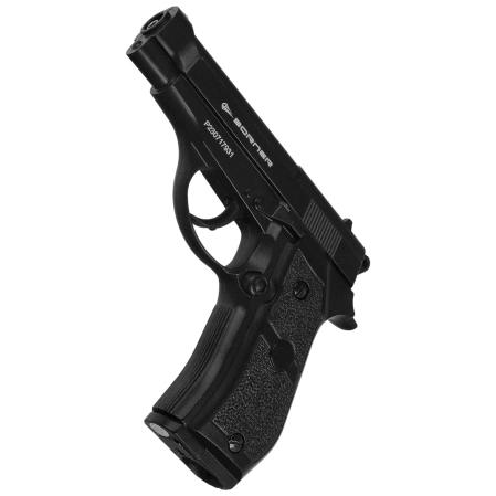Zestaw wiatrówkowy 46: Pistolet Borner M84/2 4.5 mm (12-2022), 1400 BBs, 10 kapsuł CO₂, 100 tarcz