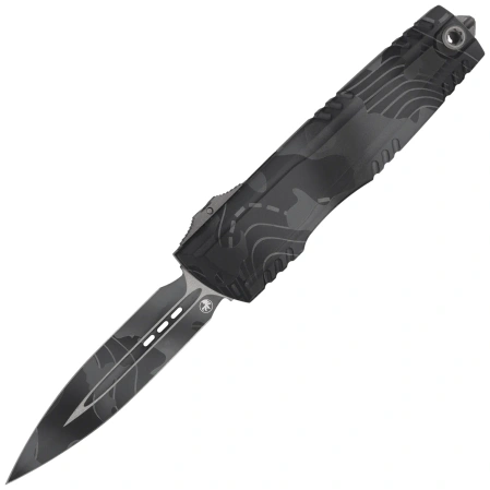 Microtech Luminary ZBP D/E Signature OTF Knife Topographic Urban Camo Aluminum, Topographic Urban Camo M390MK by Tony Marfione (1270-1TPUCS)