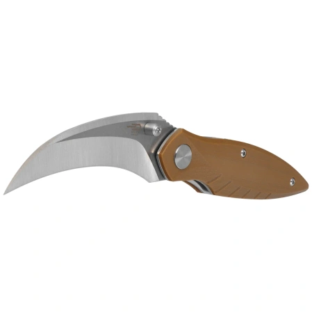 Bestech Mantidae Brown G10, Satin/Stonewashed 14C28N by Lucas (BG60B)