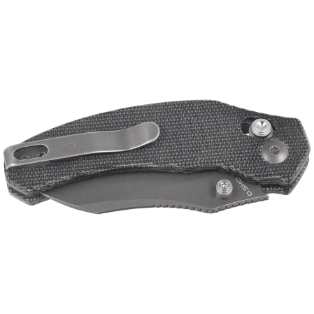 Nóż składany Kizer Mini Bulldog Black Micarta, Gray Stonewashed Nitro-V by O.SHO (V3672SA2)