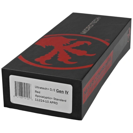 Nóż automatyczny OTF Microtech Ultratech Gen IV D/E Red Aluminium, Apocalyptic M390MK by Tony Marfione (11224-10APRD)