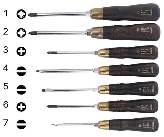 Narex screwdriver set 7pcs (858100)