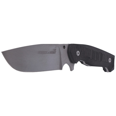 Viper Borr Black Canvas Micarta Knife, Stonewashed D2 by Jesper Voxnæs (VT4008SWCB)
