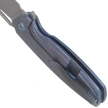 Nóż składany Kubey Tityus KB360D Blue Titanium, Bead Blasted 14C28N